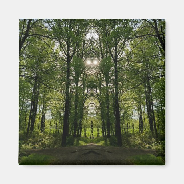 Imán Magnet de portal de árbol - Diseño de imaginación  (Frente)