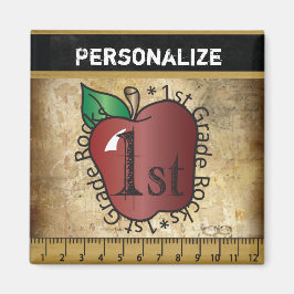 Imán Magnet de profesor de primer grado de estilo vinta