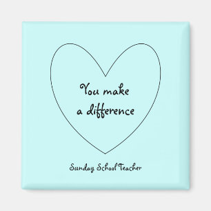 Imán Magnet de profesores de la escuela dominical