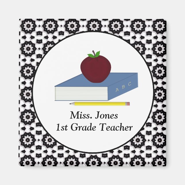 Imán Magnet de profesores personalizado (Frente)