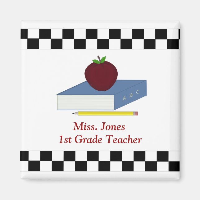 Imán Magnet de profesores personalizado (Frente)