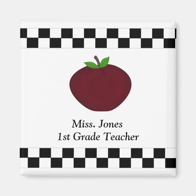 Imán Magnet de profesores personalizado (Frente)