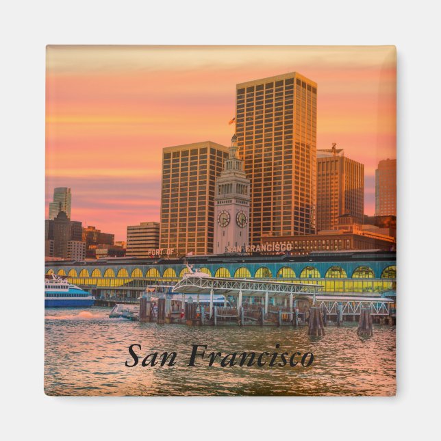 Imán Magnet de Puerto de San Francisco (Frente)