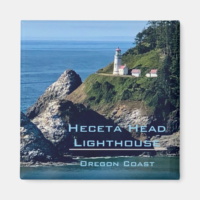 Imán Magnet de recuerdo: Faro Heceta Head, OR (Frente)