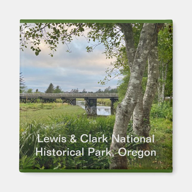 Imán Magnet de recuerdo: Lewis & Clark Nat'l Historic P (Frente)