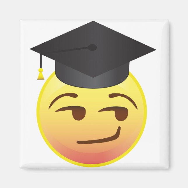 Imán Magnet de regalo de Emoji de clase de graduación i (Frente)