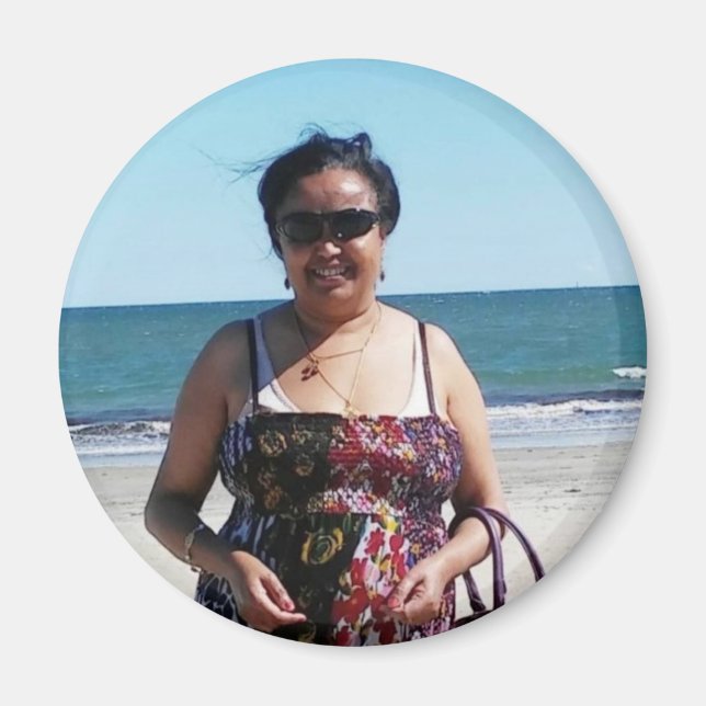 Imán Magnet de regalo de foto personalizado para person (Frente)