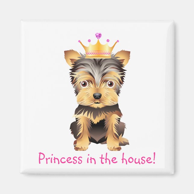 Imán Magnet de regalo de la princesa de perro de juguet (Frente)