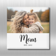 Magnet de regalo fotográfico establecido por mamá