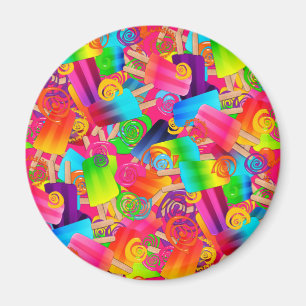 Imán MAGNET DE RONDA rosada CKC Popsicle Swirls