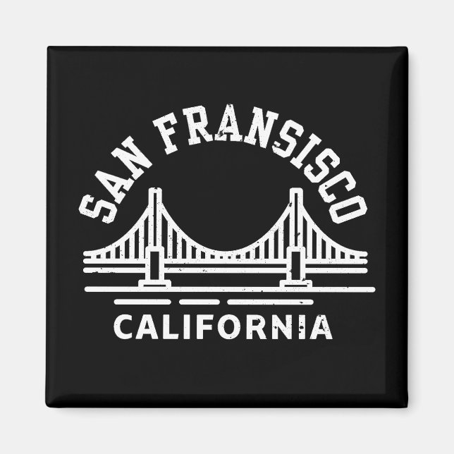 Imán Magnet de San Francisco de California (Frente)