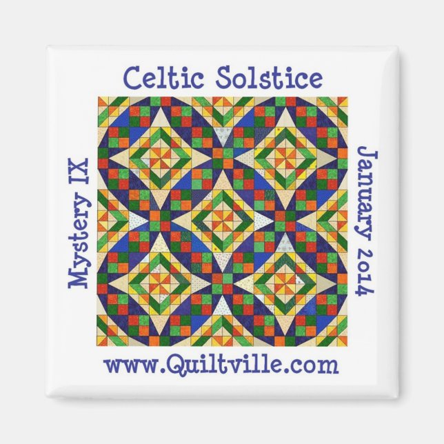 Imán Magnet de solsticio celta (Frente)