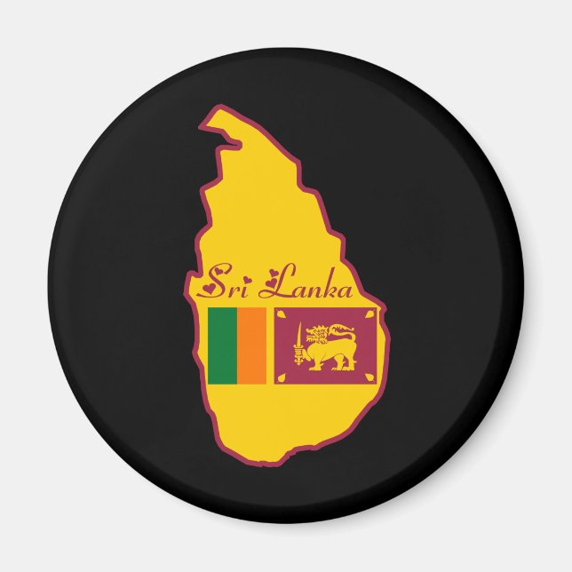 Imán Magnet de Sri Lanka (Frente)