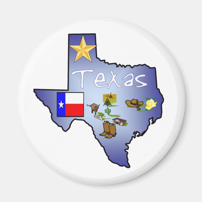 Imán Magnet de Texas (Frente)