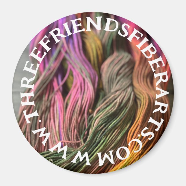 Imán Magnet de ThreeFriendsFiberArts (Frente)