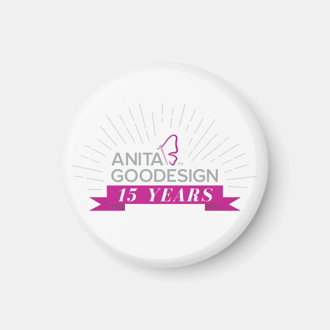 Imán Magnet del 15° Aniversario de Anita (Frente)