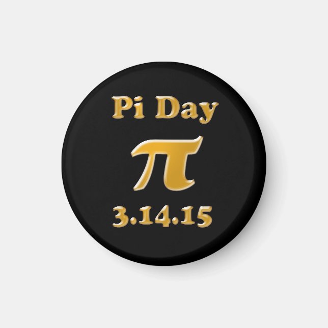 Imán Magnet del Día Pi 2015 (Frente)