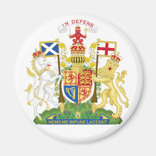 Imán Magnet del Escudo de Armas de Escocia (Frente)