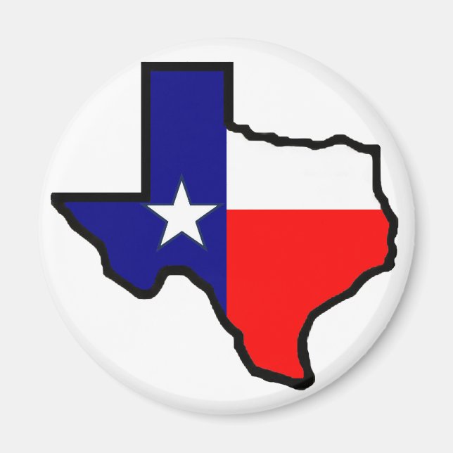 Imán Magnet del Estado de Texas (Frente)