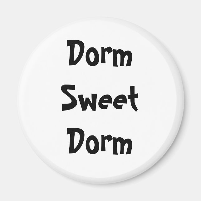 Imán Magnet "Dorm Sweet Dorm" (Frente)