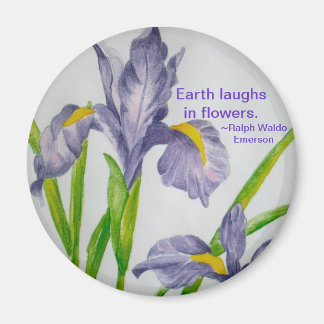 Imán Magnet-Earth ríe con flores...