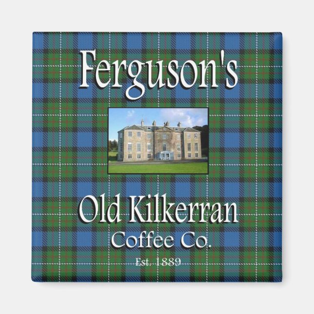 Imán Magnet, el antiguo café de Kilkerran de Ferguson (Frente)