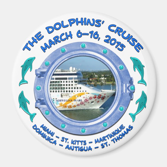 Imán Magnet - El crucero de los delfines (Frente)