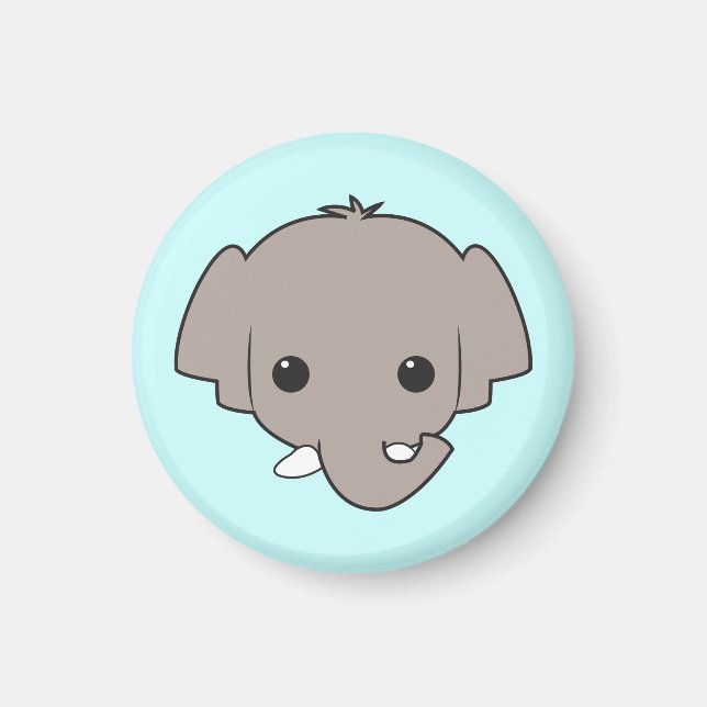 Imán Magnet elefante de Sumatra (Frente)