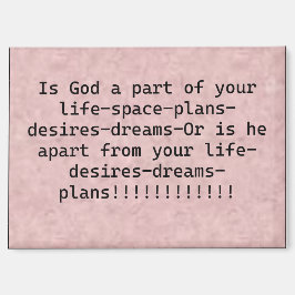 Imán Magnet "¿Es Dios parte de tu vida?"