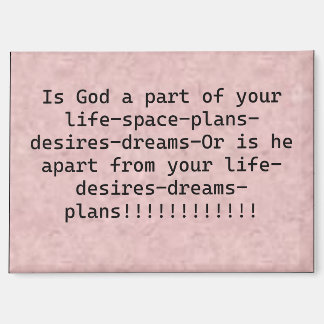Imán Magnet "¿Es Dios parte de tu vida?"