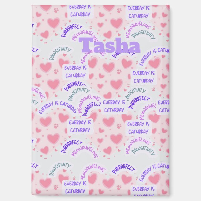 Imán Magnet " Everyday is Caturday"  (Anverso)