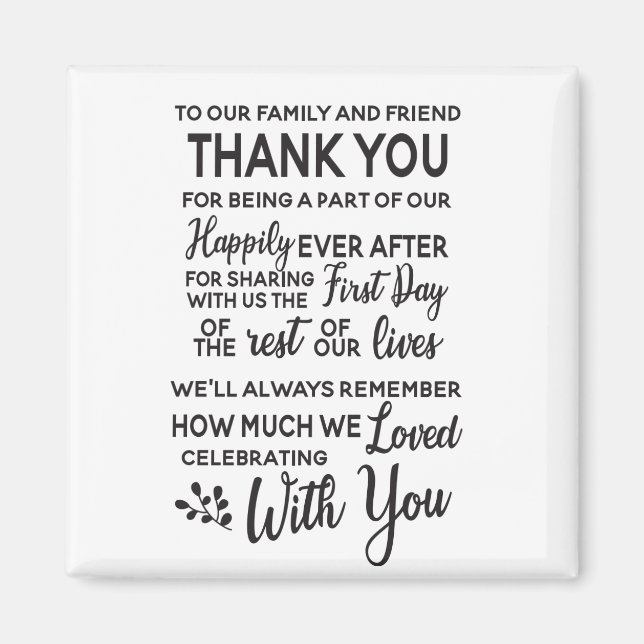 IMÁN MAGNET FAVOR DE BODA (Frente)