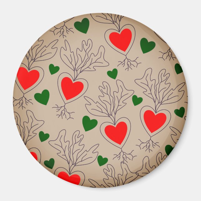 Imán Magnet: Feliz jardinero o crece con amor. (Frente)