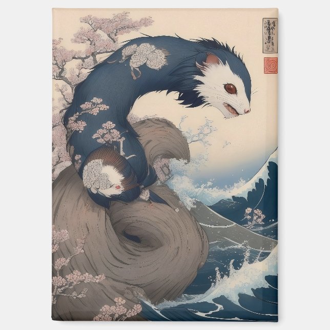 Imán Magnet - Ferret - Japan (Anverso)