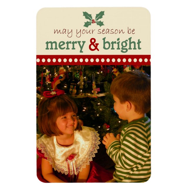 Imán Magnet Flexi Fotos Merry and Bright (Vertical)