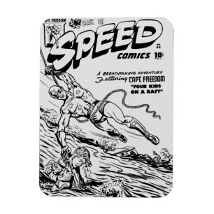 Imán Magnet flexible de cómics de SPEED de los años 40