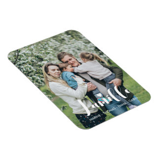 Imán Magnet flexible personnalisé photo de famille prén