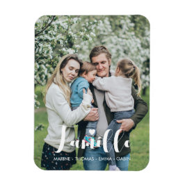 Imán Magnet flexible personnalisé photo de famille prén