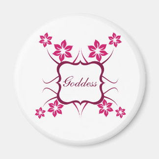Imán Magnet floral diosa, magenta