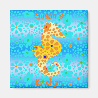 Imán Magnet floral Seahorse