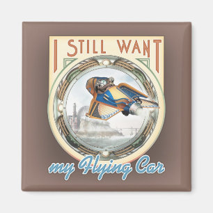 Imán Magnet Flying Car Square