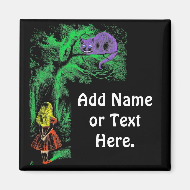 Imán Magnet: "Gato de Cheshire" de "Alice in Wonderland (Frente)
