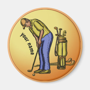 Imán Magnet Golfer Grandpa