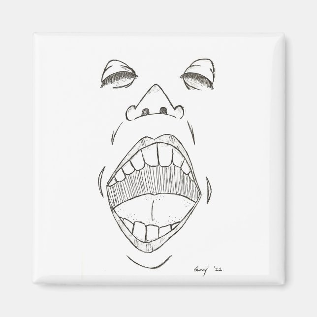 Imán Magnet "gritando" (Frente)