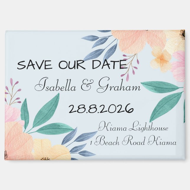 Imán Magnet - Guardar nuestra fecha (Anverso)