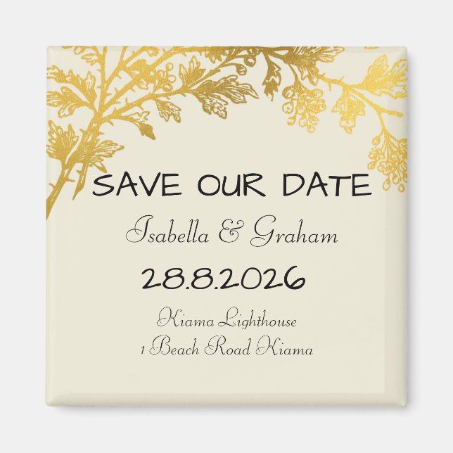 Imán Magnet - Guardar nuestra fecha (Frente)