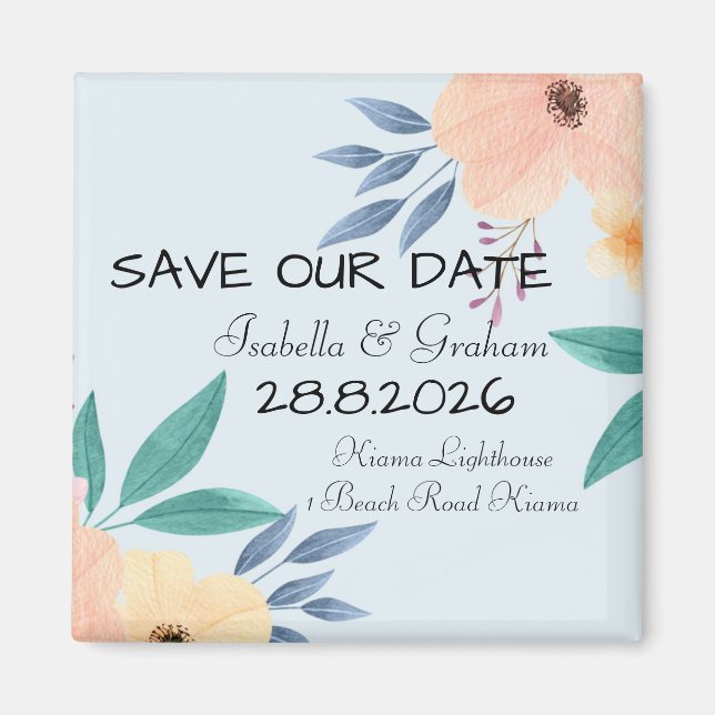 Imán Magnet - Guardar nuestra fecha (Frente)