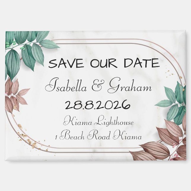 Imán Magnet - Guardar nuestra fecha (Anverso)