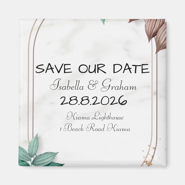 Imán Magnet - Guardar nuestra fecha (Frente)