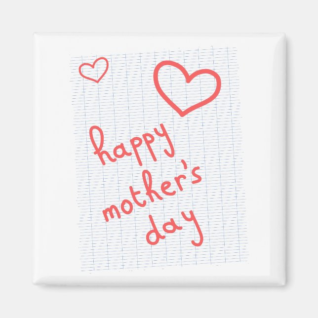 Imán magnet "happy mother's day" (Frente)